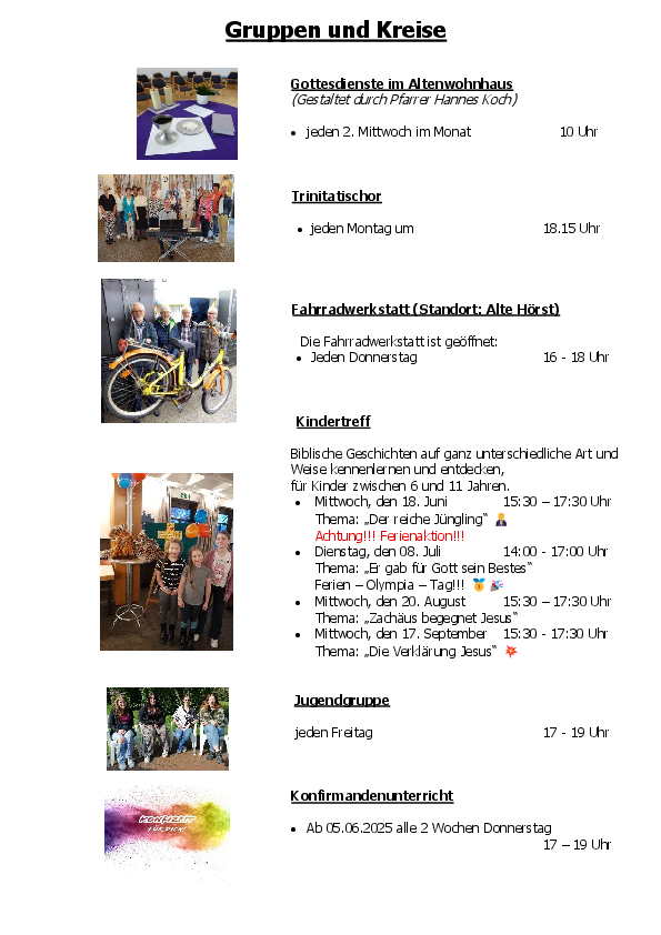 Gruppen und Kreise