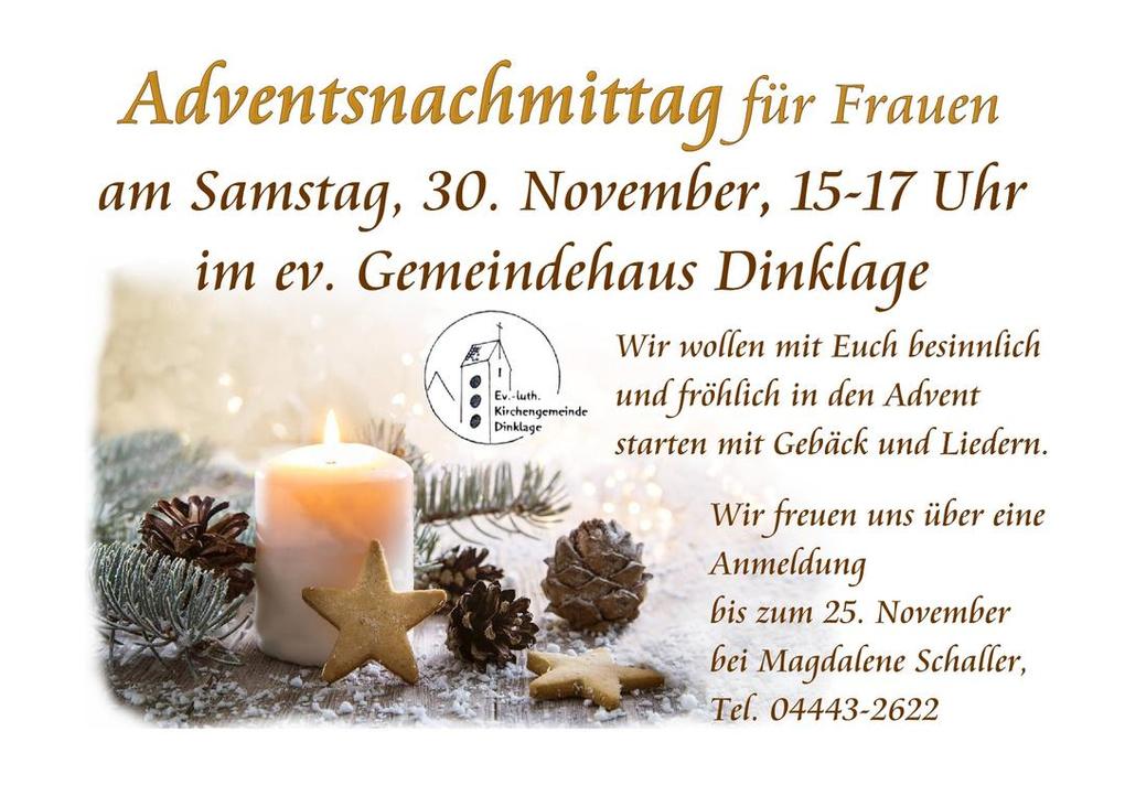 Adventsnachmittag für Frauen 2024