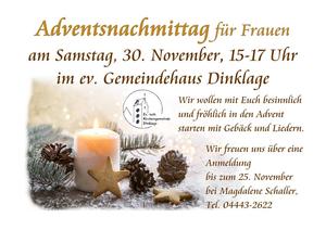 Adventsnachmittag für Frauen 2024