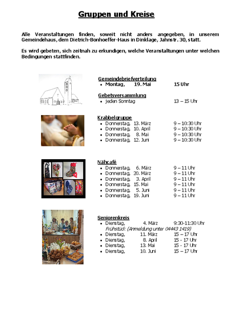 Gruppen und Kreise