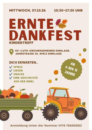 Erntedankfest Kindertreff 2026
