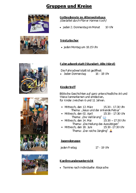 Gruppen und Kreise